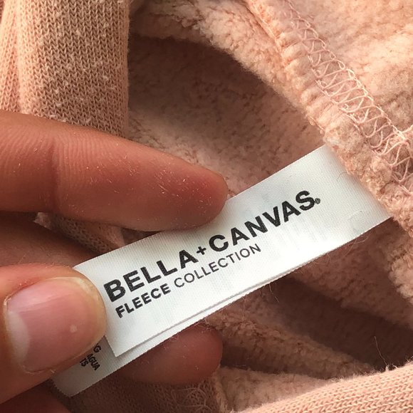 Pink Grand Cayman Cropped Hoodie by Bella + Canvas, size M - Picture 3 of 4